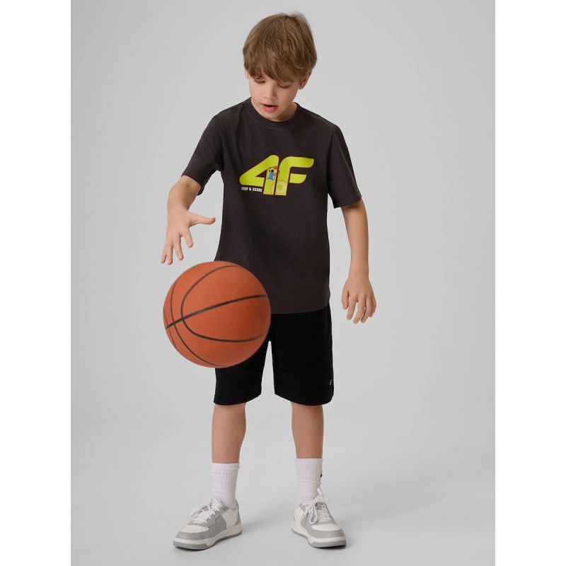 Boy's cotton T-shirt 4F 4FJRSS26TTSHM4280-22S
