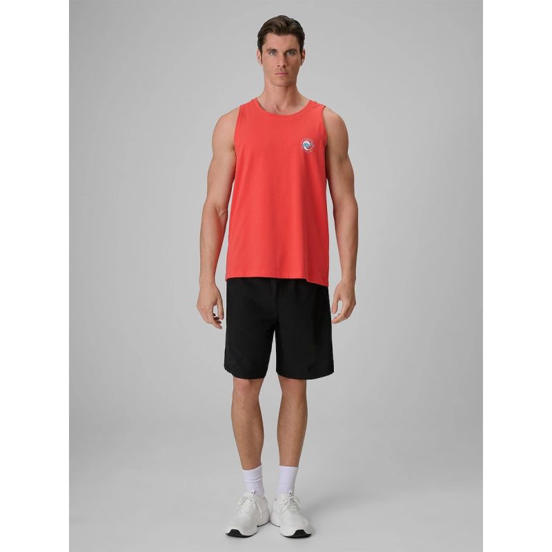Men's regular sleeveless T-shirt with print 4F 4FRSS26TSLEM366-10S 4f