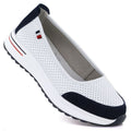 Leather ballet flats with a thick sole, openwork, white Jezzi 7815 To be categorized Your Sports Performance