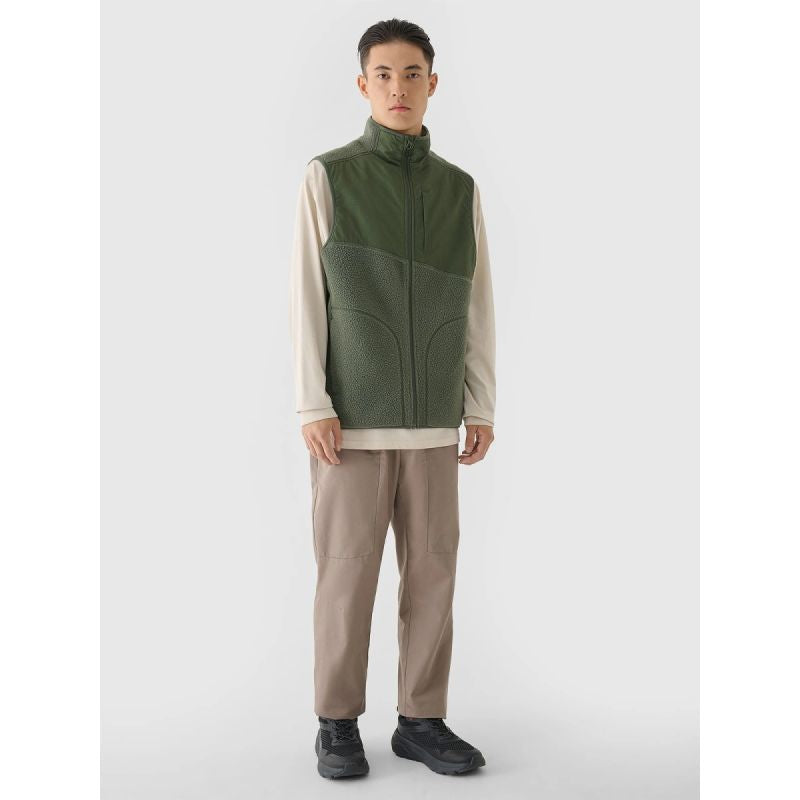 Men's sherpa vest with stand-up collar 4F 4FRAW24TVESM172-43S *Kategoria tymczasowa Your Sports Performance