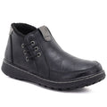 Comfortable black women's ankle boots Potocki 25-90349