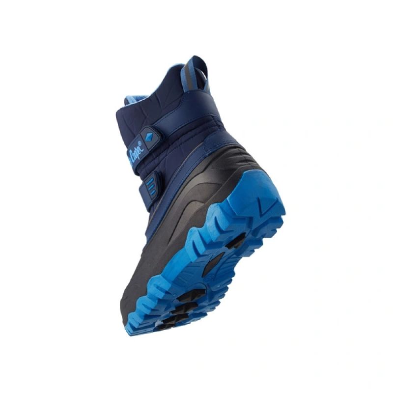 Lee Cooper Kids’ Winter Boots, Navy Snow Boots, Warm-Lined, with Velcro Fastening