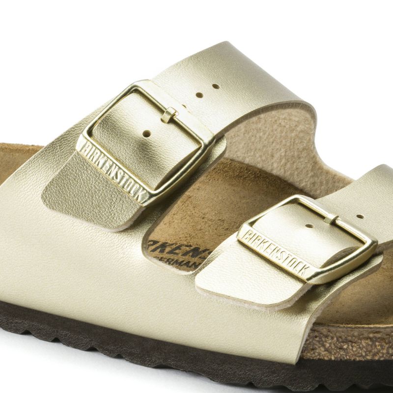 Birkenstock Arizona Birko-Flor Gold Women's Slides Regular Wide (1016110) Footwear/Lifestyle/Brinkenstock/Klapki/chodaki Birkenstock