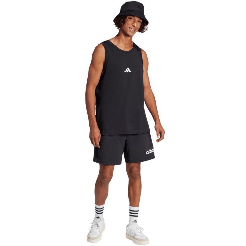 Men's adidas Essentials Small Logo Tank Black JE8986