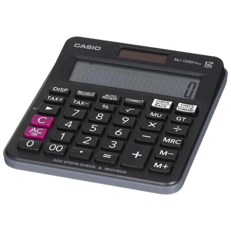 CASIO MJ-120D PLUS OFFICE CALCULATOR BLACK, 12-DIGITAL DISPLAY In preparation Your Sports Performance