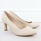 Women's nude high heel pumps Sergio Leone 1459 Footwear Your Sports Performance