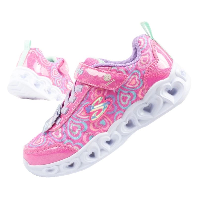 Skechers S Lighs-Heart comfortable LED sports shoes for girls In preparation Your Sports Performance