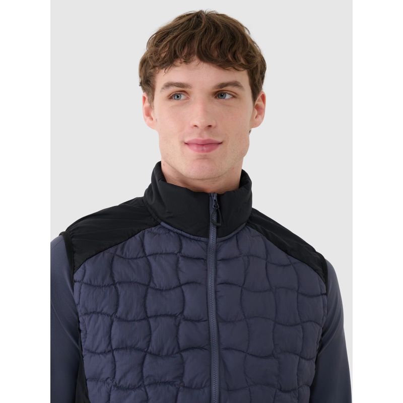 Men's down trekking vest with Primaloft filling Black 4F 4FWSS25TVJAM177-22S *Kategoria tymczasowa Your Sports Performance