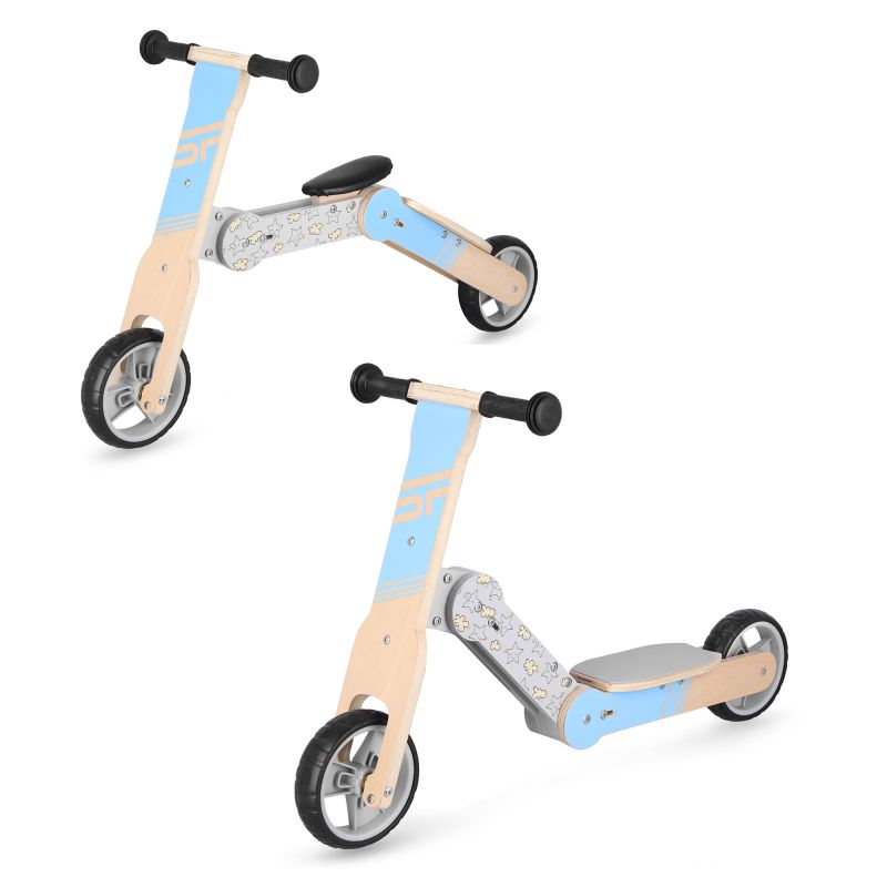 Balance bike and children's scooter 2in1 Spokey WOO-RIDE MULTI 940906 blue Accessories/Bicycle/Rowery Your Sports Performance