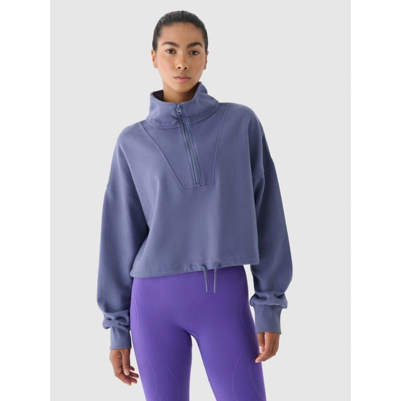 Women's sweatshirt without hood 4F x Anna Lewandowska 4F 4FALSAW24TSWSF1743-31S