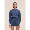 CASALL Women's Peachy Crew Neck Sweatshirt, Navy Blue