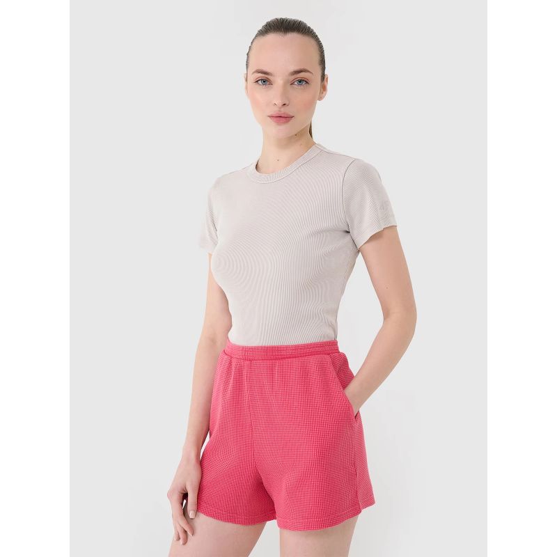 Women's casual waffle knit shorts 4F 4FRSS25TSHOF699-54S 4f