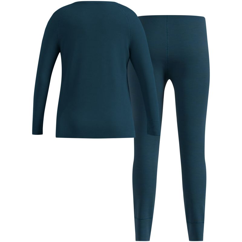 Kids’ thermal underwear set Odlo MERINO 200 Set long green