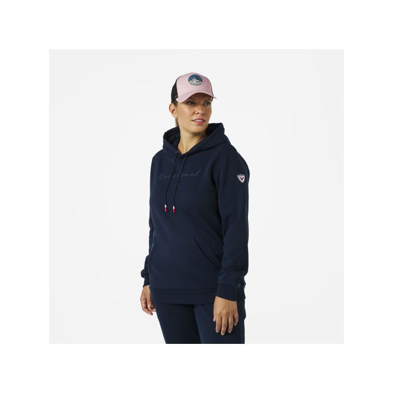 Rossignol W LOGO SWEAT HOOD FL navy blue Rossignol