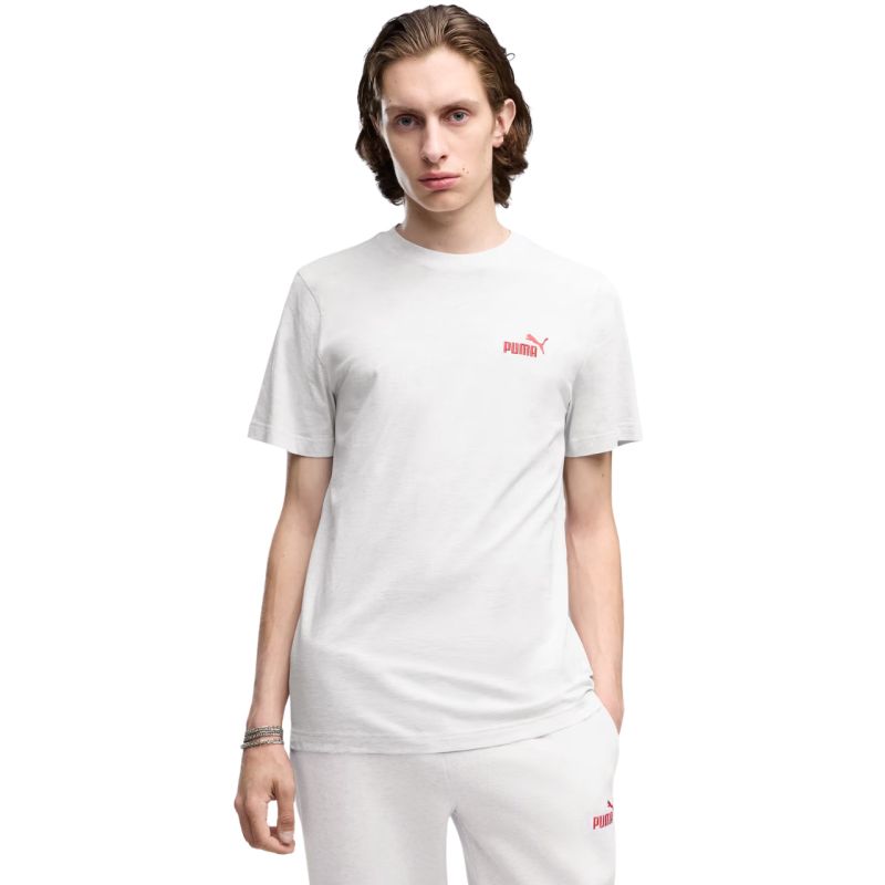 Puma Men's ESS Small No. 1 Logo Tee(s) Light Gray 682535 05