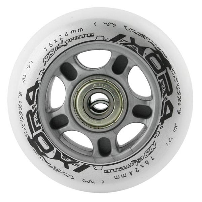 PU 76x24 82A WHITE (4 pcs.) + ABEC-7 (8 pcs.) NILS EXTREME SET To be categorized Your Sports Performance