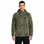 Geographical Norway UPLOAD HOOD OLIVE DB MEN 224 Men's Fleece Jacket (WY3387H/GN-OLIVE)