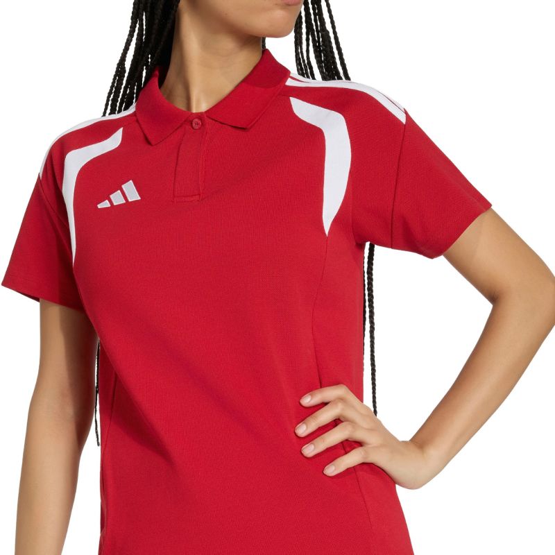 Women's adidas Tiro 26 League Polo Shirt red KF9099