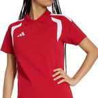 Women's adidas Tiro 26 League Polo Shirt red KF9099