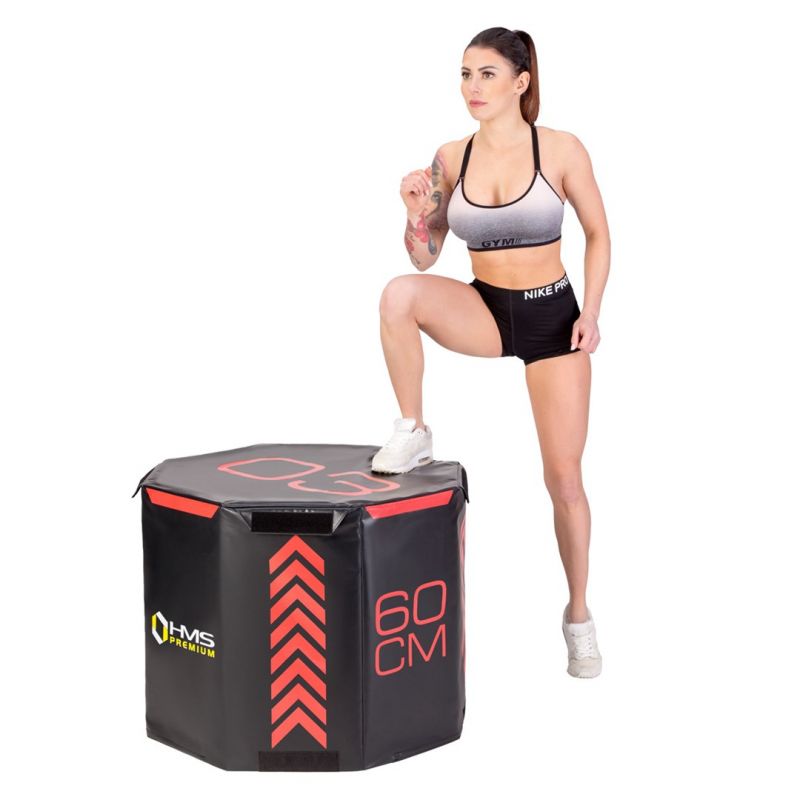 Set of three HMS Premium octagonal plyometric boxes PYOBS01 In preparation Your Sports Performance