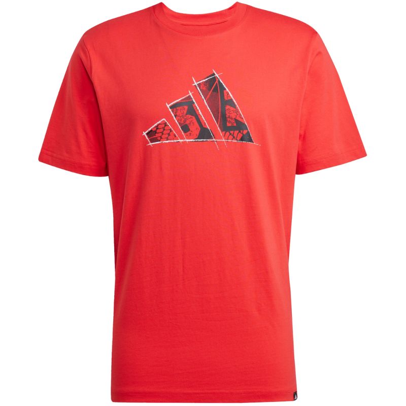 adidas Logo Graphic Men's T-Shirt Red JJ3934 adidas