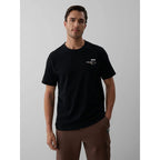 Men's regular printed T-shirt 4F 4FKAW26TTSHM4477-20S