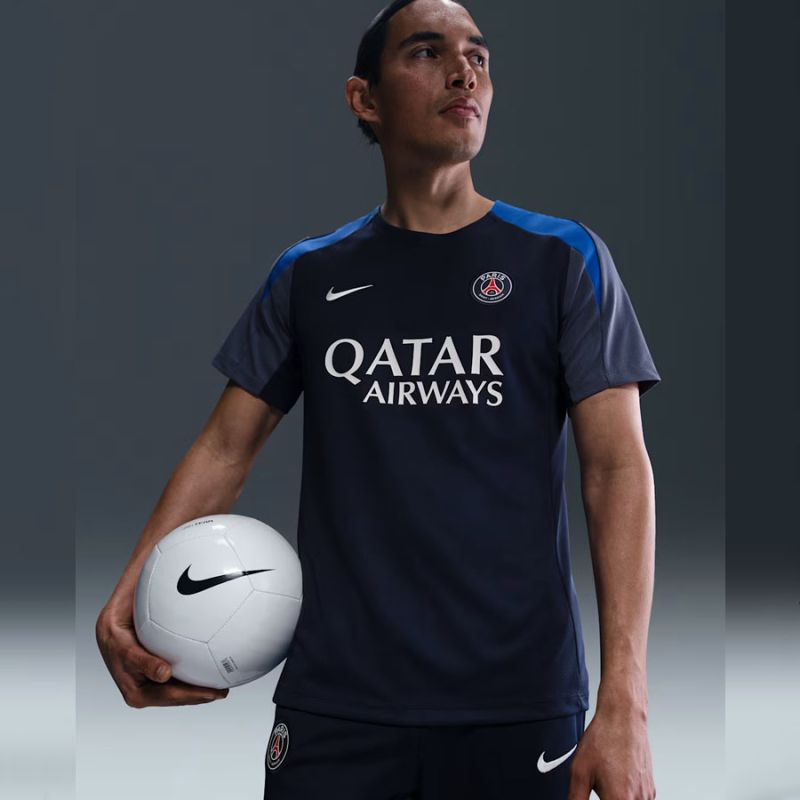 Nike PSG Strike Men's T-Shirt Navy Blue HJ7758 411 To be categorized Your Sports Performance
