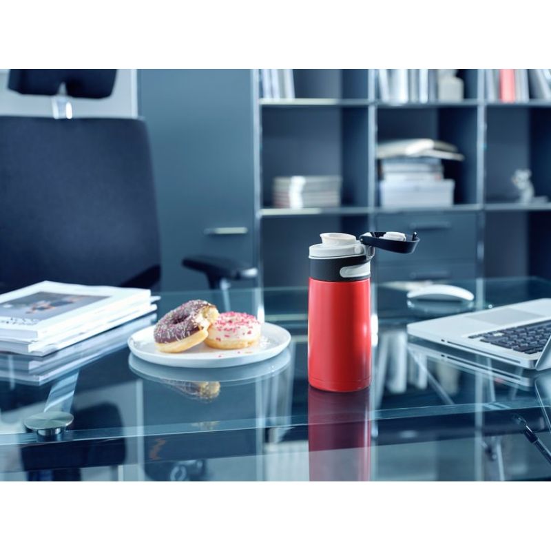 Flip thermal mug 350 ml, red 3245 LEIFHEIT AGD - Produkty/Termosy i kubki termiczne Your Sports Performance
