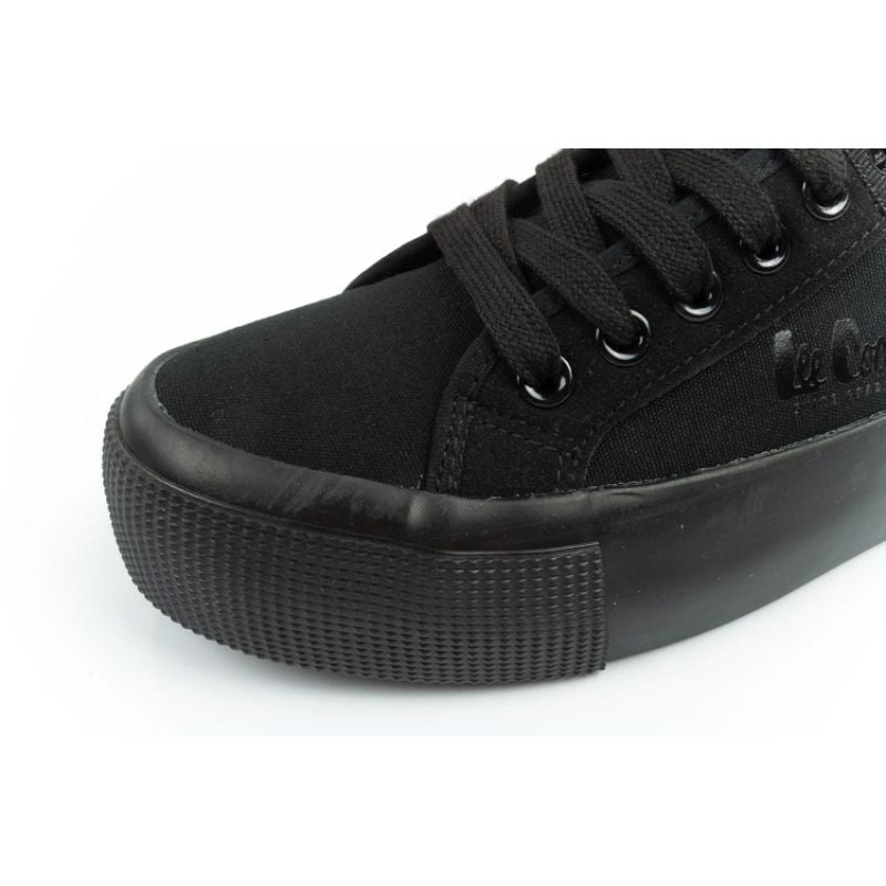 Lee Cooper women's sports shoes fabric platform sneakers black In preparation Your Sports Performance