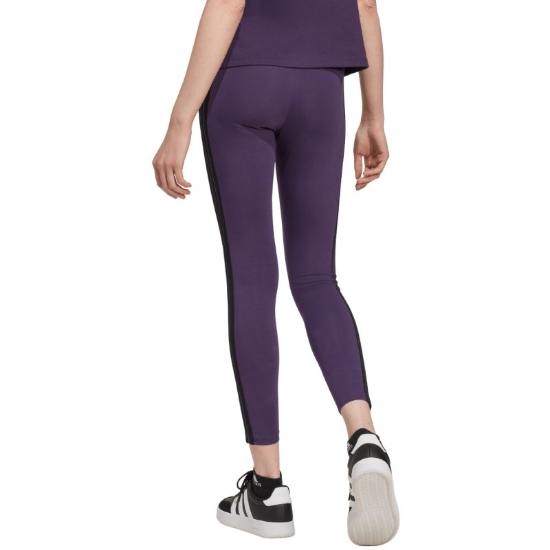 Women's adidas Essentials 3-Stripes Cotton Leggings Purple JY3176 In preparation Adidas
