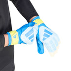 adidas Predator Training Goalkeeper Gloves White, Yellow, and Blue KA7786