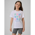 Girls' cotton T-shirt 4F 4FJRSS26TTSHF3982-11S