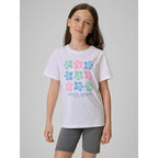 Girls' cotton T-shirt 4F 4FJRSS26TTSHF3982-11S