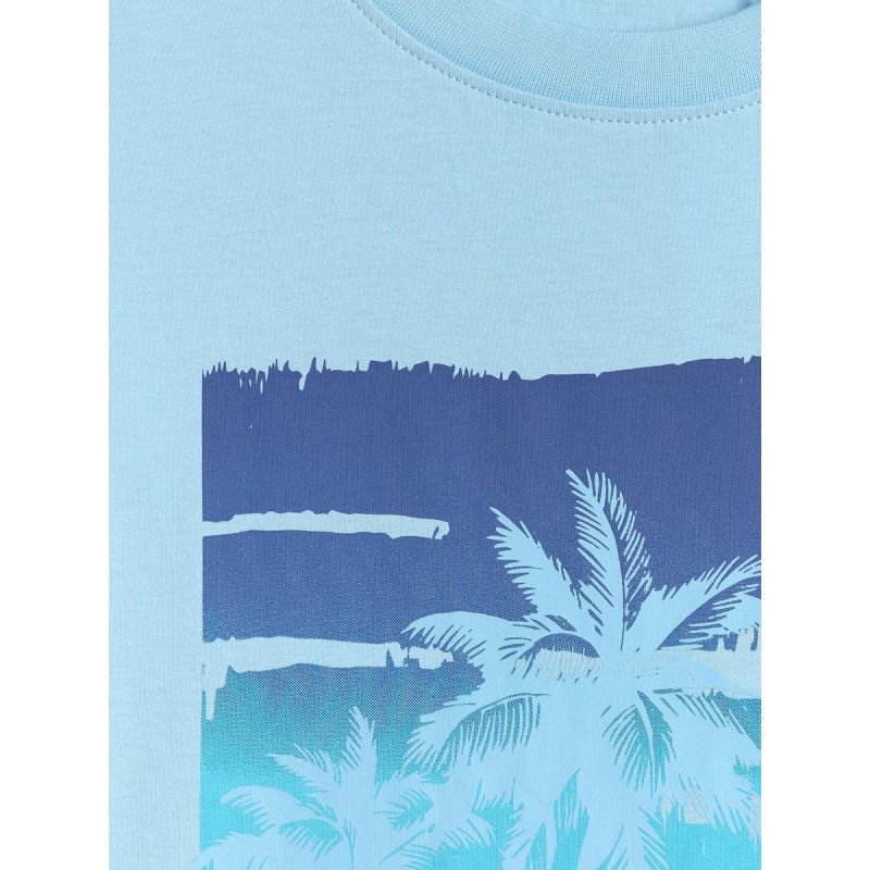 Men's regular printed T-shirt 4F 4FRSS26TTSHM4291-34S