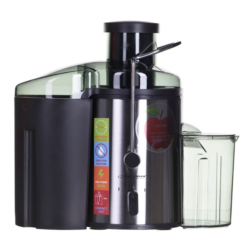 Esperanza Carrot Juicer EKJ002 (500W; stainless steel color) AGD - Produkty/Sokowirówki Your Sports Performance