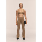 CASALL Soft Touch Flared Pants women's pants color green
