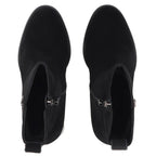Black Women’s Leather Heeled Ankle Boots Filippo DBT8191