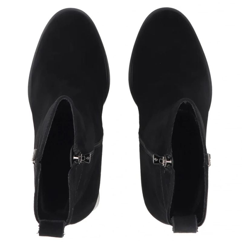 Black Women’s Leather Heeled Ankle Boots Filippo DBT8191