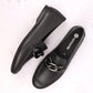 Comfortable leather shoes with a chain Remonte W RKR645, black