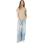 Champion Women's Short Sleeve T-shirt Beige 118408 MS041