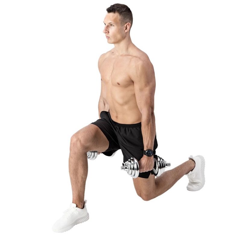 Dumbbells in a case HMS STC21 2 x 10 kg chrome In preparation Your Sports Performance