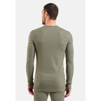 Odlo BL TOP crew neck l/s ACTIVE WARM long sleeve thermal underwear size M Gray Odzież militarna/Bielizna termoaktywna Your Sports Performance