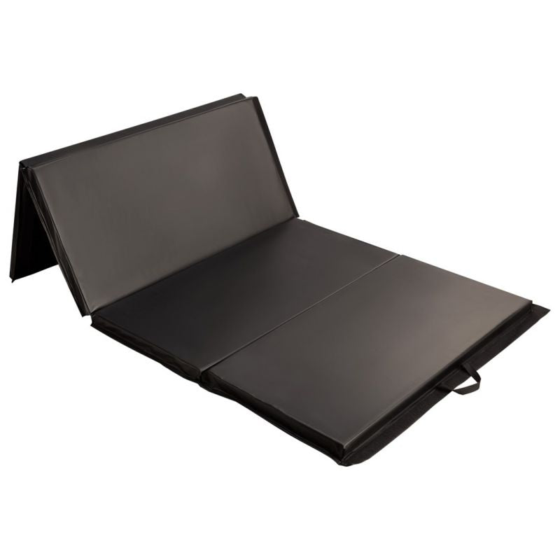 Folding gymnastics mattress black 2400x1200x50mm HMS MGS01 In preparation Your Sports Performance
