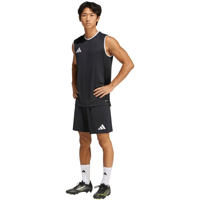 Men's adidas Entrada 26 Sleeveless Jersey Black KB3929