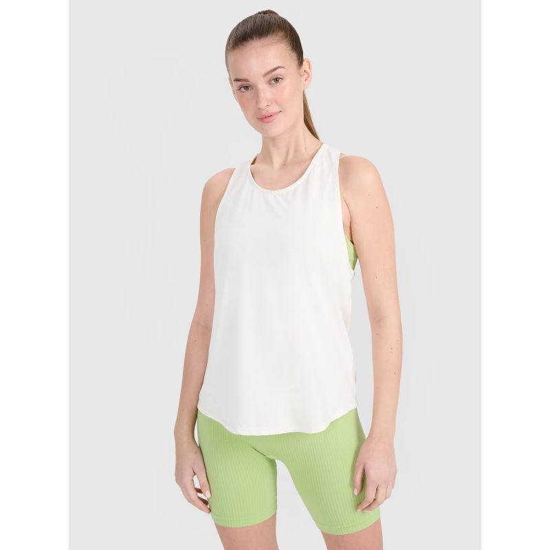 Women's quick-drying oversize training top 4F 4FWSS25TFSLF412-11S *Kategoria tymczasowa Your Sports Performance
