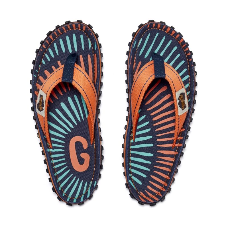 Gumbies unisex flip-flops ISLANDER FLIP-FLOP TANGERINE BURST