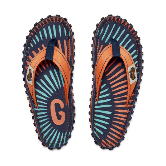Gumbies unisex flip-flops ISLANDER FLIP-FLOP TANGERINE BURST Gumbies