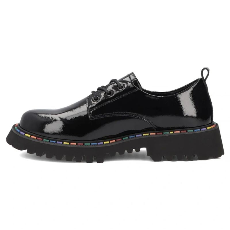 Women's patent leather shoes, black, Filippo DP8341