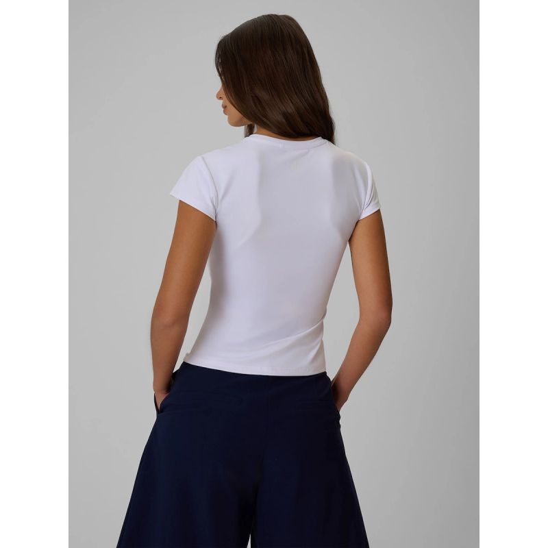 Women's slim plain T-shirt 4F 4FRSS26TTSHF4520-10S 4f