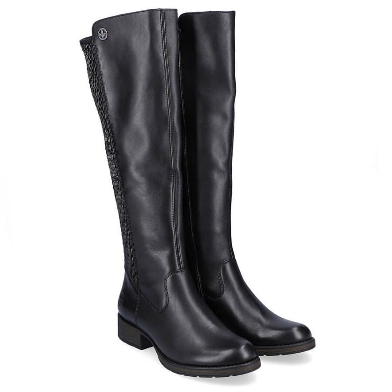 Leather boots Rieker W Z9591-00 black Footwear/Outdoor/zimowe Your Sports Performance